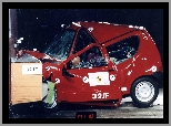 Test, Fiat Seicento, Crash